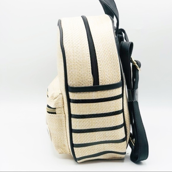 Disney Mickey Mouse Straw Raffia Style Mini Backpack 10”in x 7”in Disney Travel - Picture 7 of 14